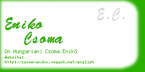 eniko csoma business card